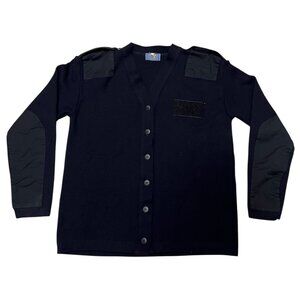 Portuguese Air Force Sweater FAP Military Blue Men's Size L Made In Portugal Thi